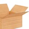 100 Pack Durable Multi Depth Corrugated Boxes for Mailing Packing and Moving 12 x 12 x 6 Inch
